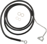 Drag 74 1/2 +10" Extended Black Upper Brake Line Harley Touring 14+ Abs. Fixed Price $90.25.