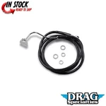 Drag Specialties 1741-3999 Extended Length Black Vinyl Brake Line Kit +10". Fixed Price $87.67.
