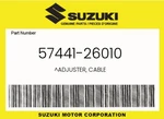 Suzuki Genuine Adjuster, Cable 57441-26010. Fixed Price $6.77.