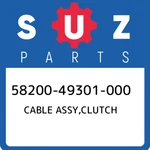 58200-49301-000 Suzuki Cable Assy,clutch 5820049301000, New Genuine Oem Part. Fixed Price $54.62.