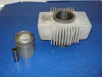 Harley Aermacchi Sprint 250 Ss 72MM Stock Bore Cylinder With Piston 16504-67P. Fixed Price $235.00.