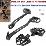 Footboards Brake Arm Pedal Kit Lever Shifter Pegs For Harley Softail 18-25. Fixed Price $119.99.