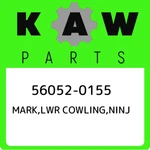 56052-0155 Kawasaki Mark,lwr Cowling,ninj 560520155, New Genuine Oem Part. Fixed Price $38.15.