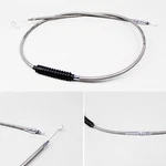 79" Stainless Steel Braided Clutch Cable For Harley Touring Softail Dyna Xl Flhx. Fixed Price $69.95.
