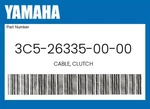 Yamaha Genuine Cable, Clutch 3C5-26335-00-00. Fixed Price $40.04.
