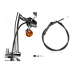 Extended Clutch Cable For Touring Softail Twin Cam 5 Speed Trans 68-11/16''. Fixed Price $53.59.