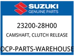 Suzuki Oem Part 23200-28H00 Camshaft, Clutch Release. Fixed Price $95.89.