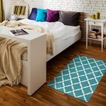 361456WEB Moroccan Trellis Teal 3X5 Washable. Fixed Price $69.84.